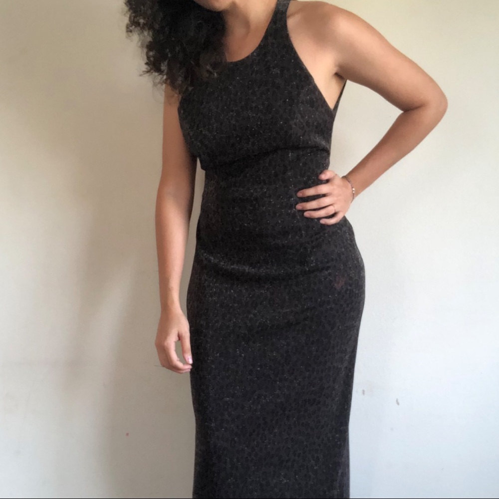 Leopard print cocktail dress
